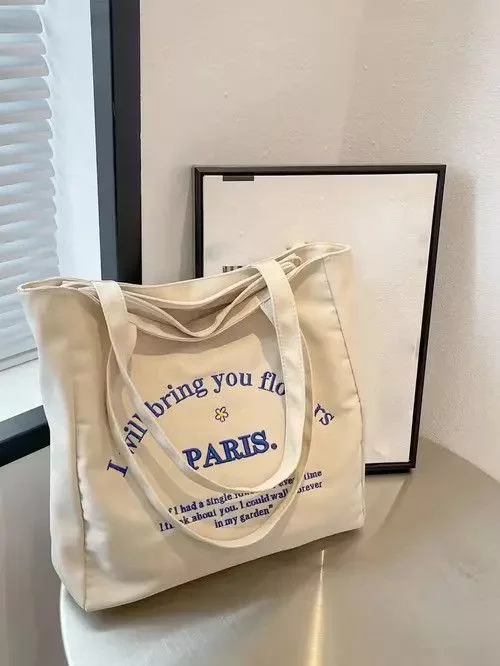 Japanese Brand Bags Luggage Japanese Brand TOTE BAG VINTAGE JAPANANESE BRAND PARIS Beige Streetwear