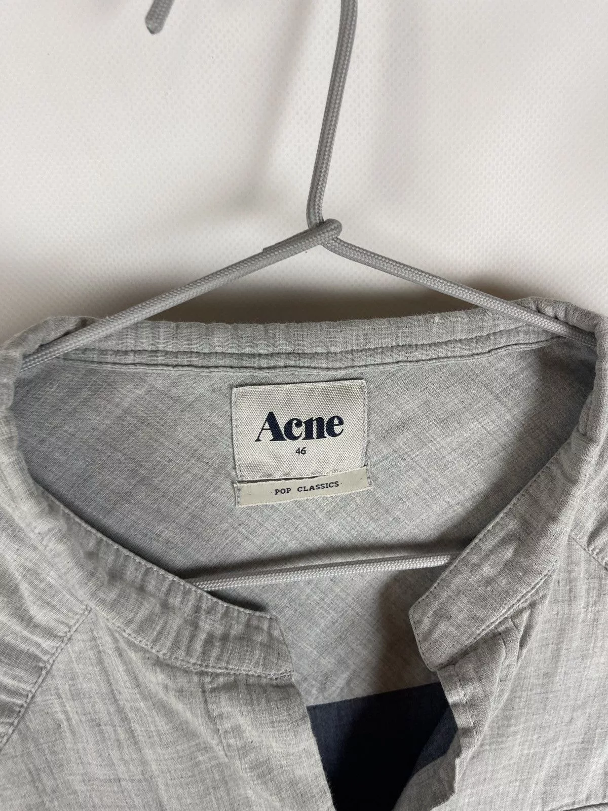 Acne Studios Shirts Button Ups Acne Studios Acne Pop Classics Soft Western AW10 long sleeve shirt Gray Streetwear