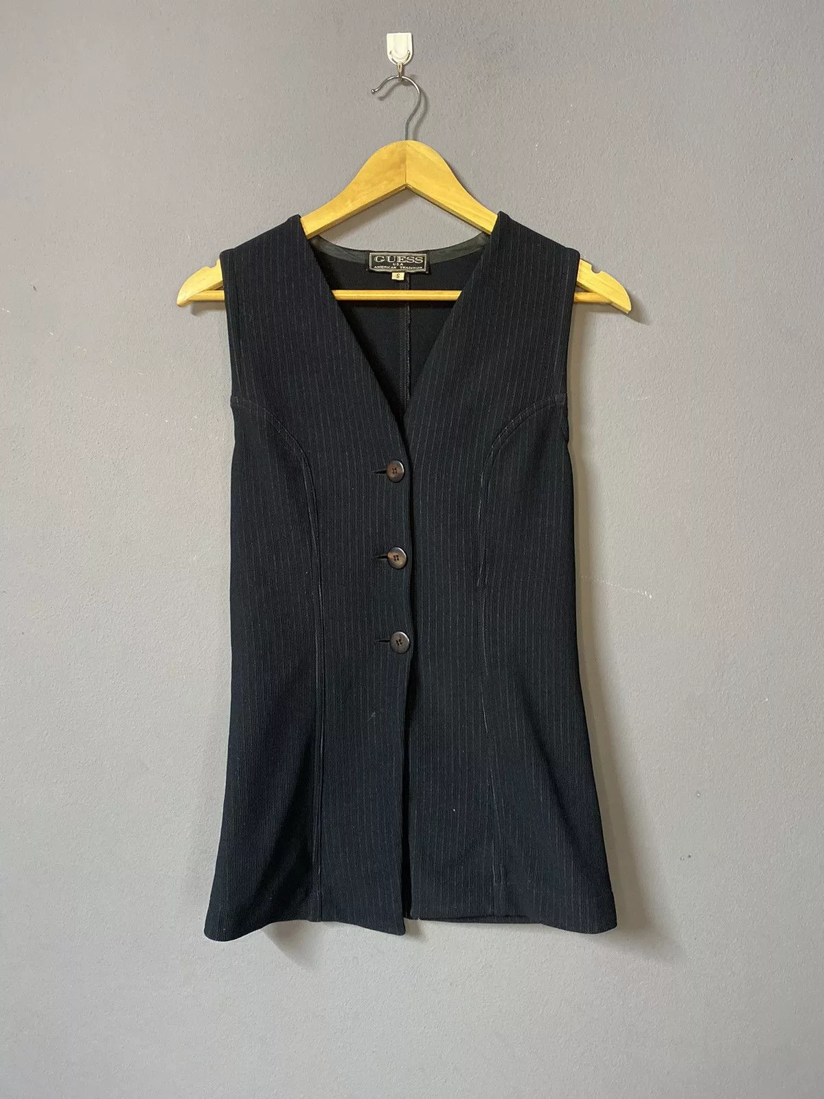 Guess Button Ups Guess Guees suit vest classic Black