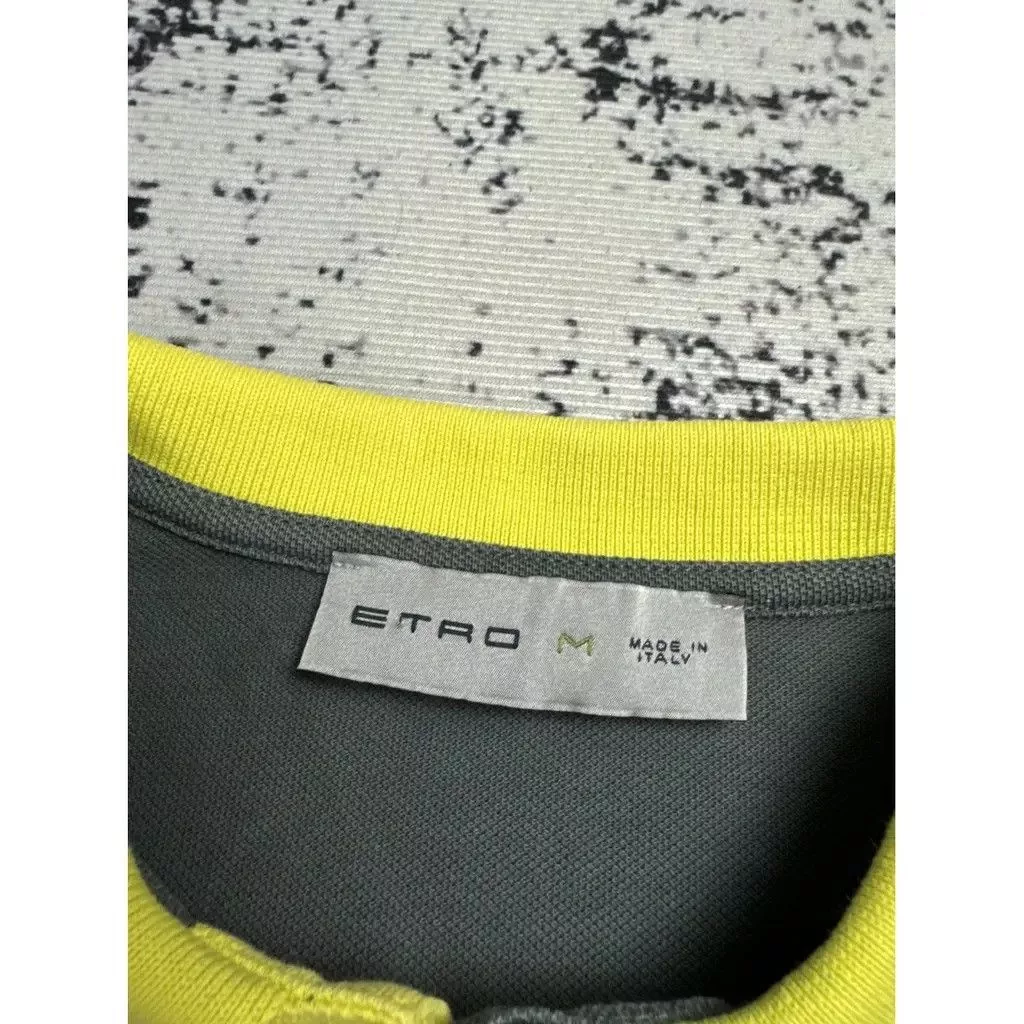 Etro Polos Etro Polo Shirt Grey Size M Gray
