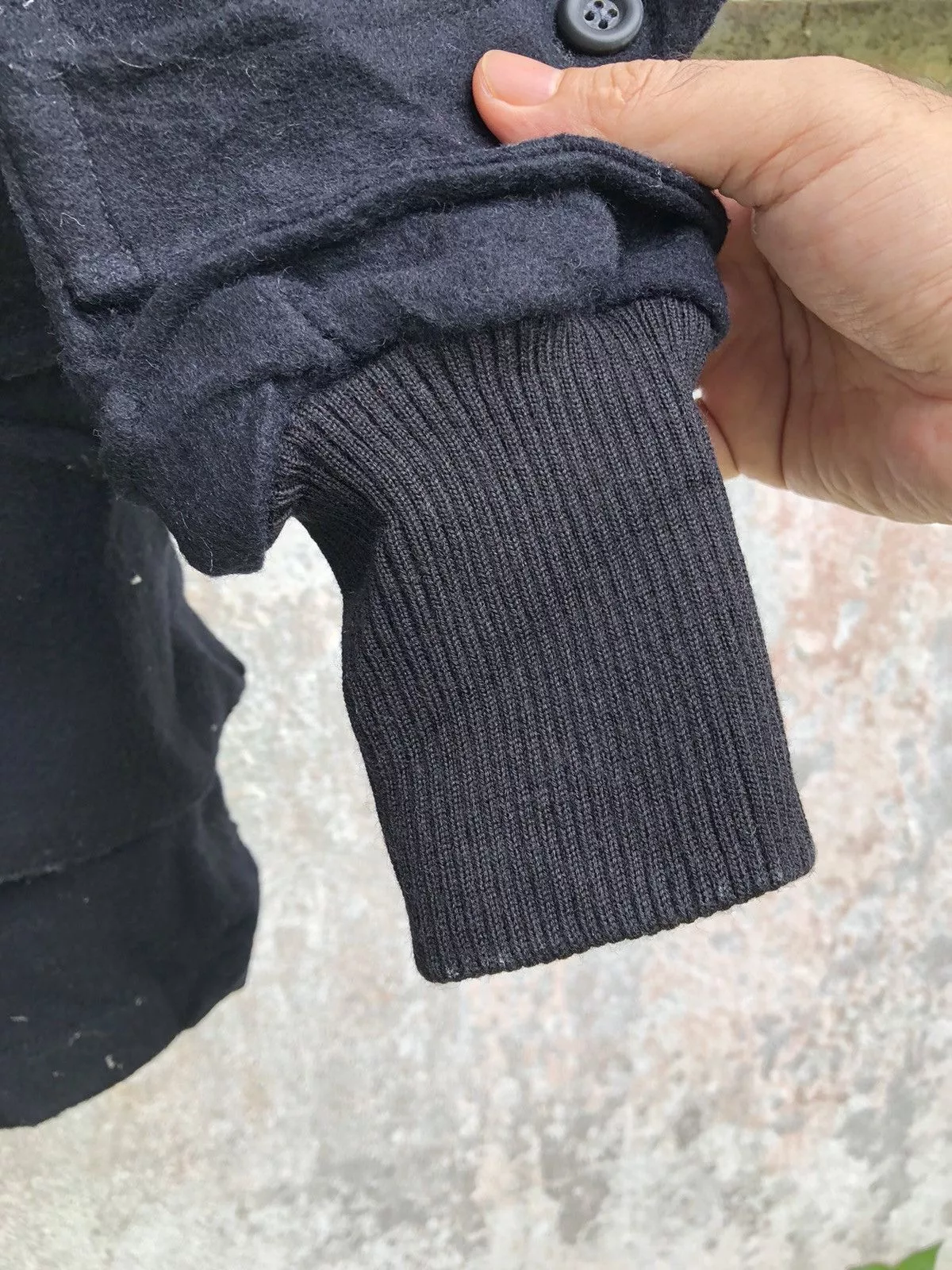 If Six Was Nine Light Jackets If Six Was Nine × Japanese Brand × Seditionaries Algonquins Rayon Wool Gothic Rebel Belted Jacket Black
