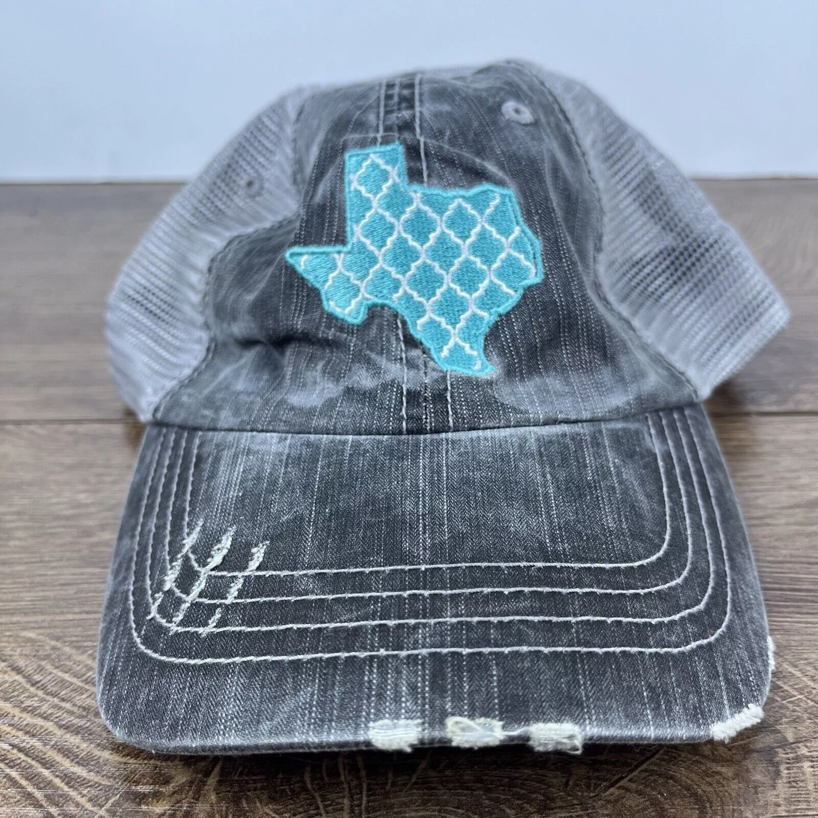 Other Hats Other Texas Hat Texas State Shape Hat Gray Adjustable Hat Gray Adu