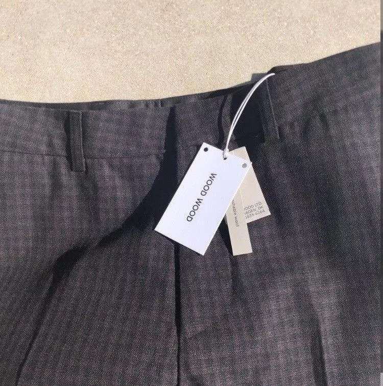 Wood Wood Cropped Pants Wood Wood Charlie Wool Trousers Brown