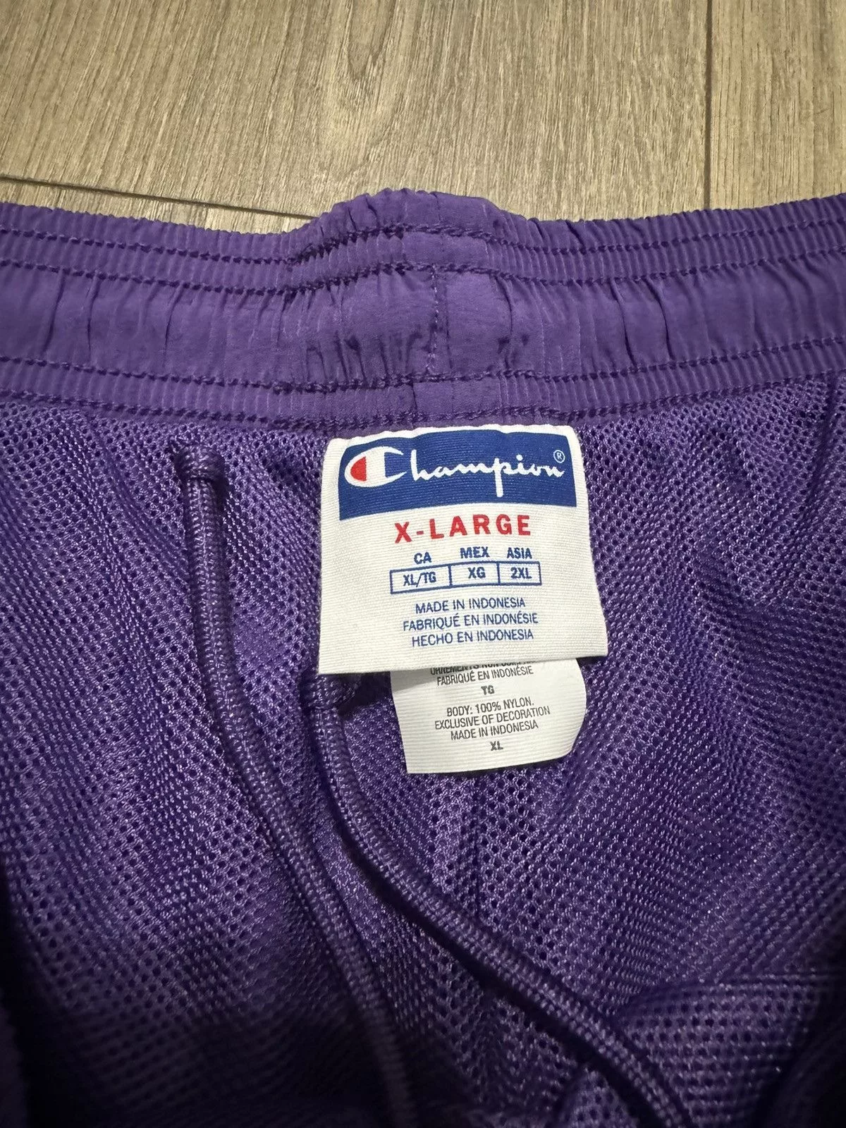 Champion Shorts Purple with Zipper Pockets