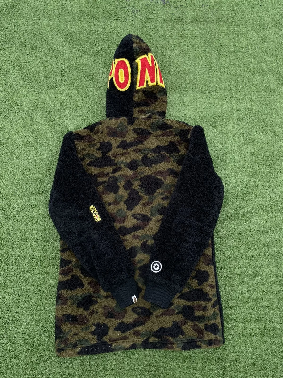 Bape Light Jackets Bape 1st Camo Boa Shark Full Zip Jacket Black