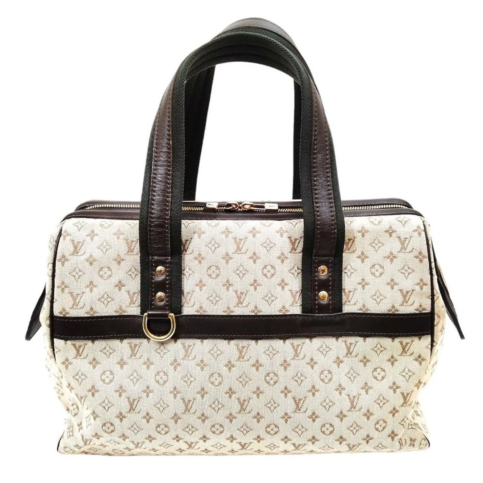 Louis Vuitton Messengers Satchels Louis Vuitton Denim Josephine GM Cream Bag Monogram White