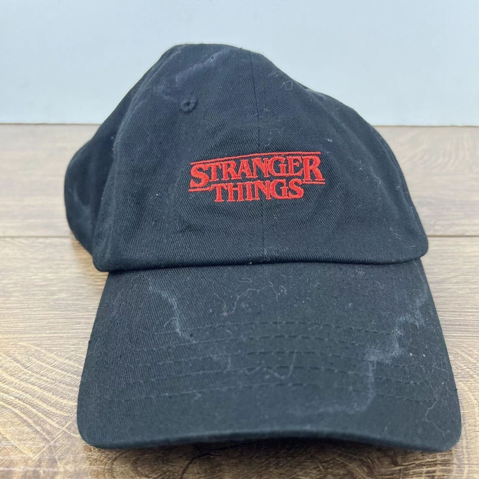 Other Hats Other Stranger Things Hat Black Adjustable Hat Black Stranger Thin