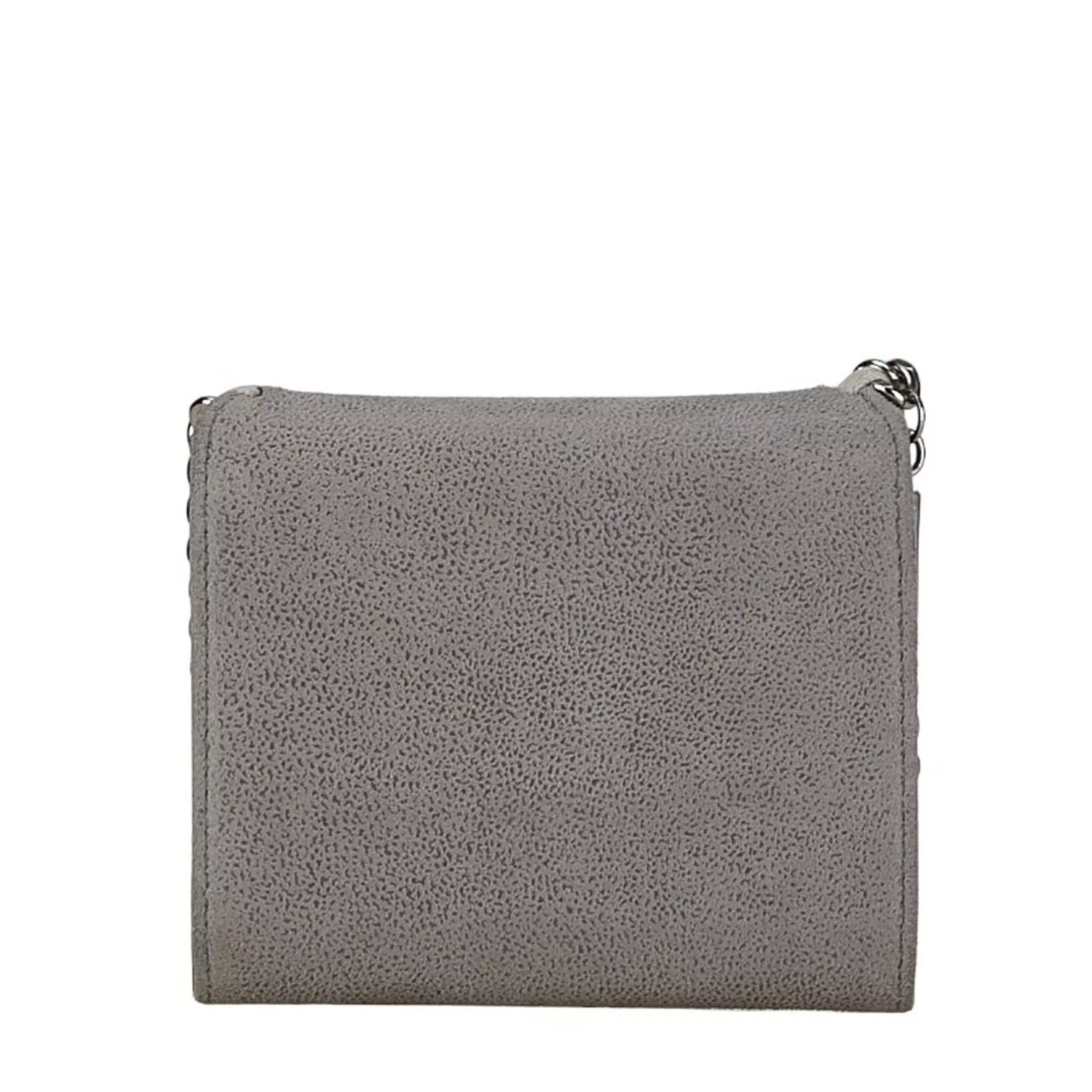 Stella McCartney Wallets Stella McCartney Bi-fold Wallet Compact Grey Polyester Women's Gray