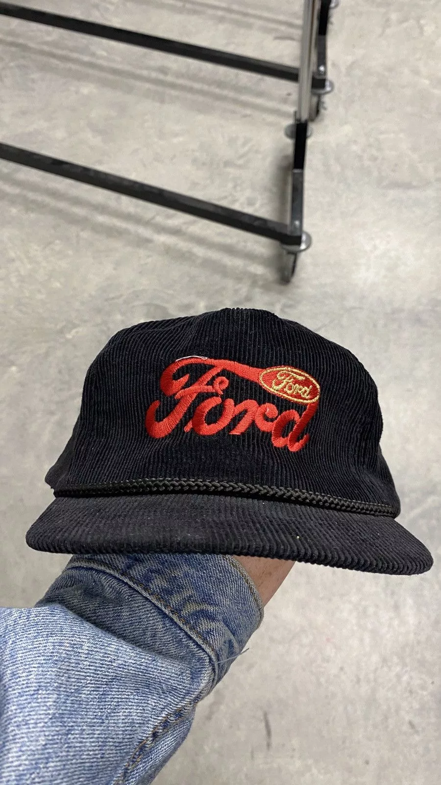 Ford Hats Ford × Vintage Ford Corduroy Hat 90s Black