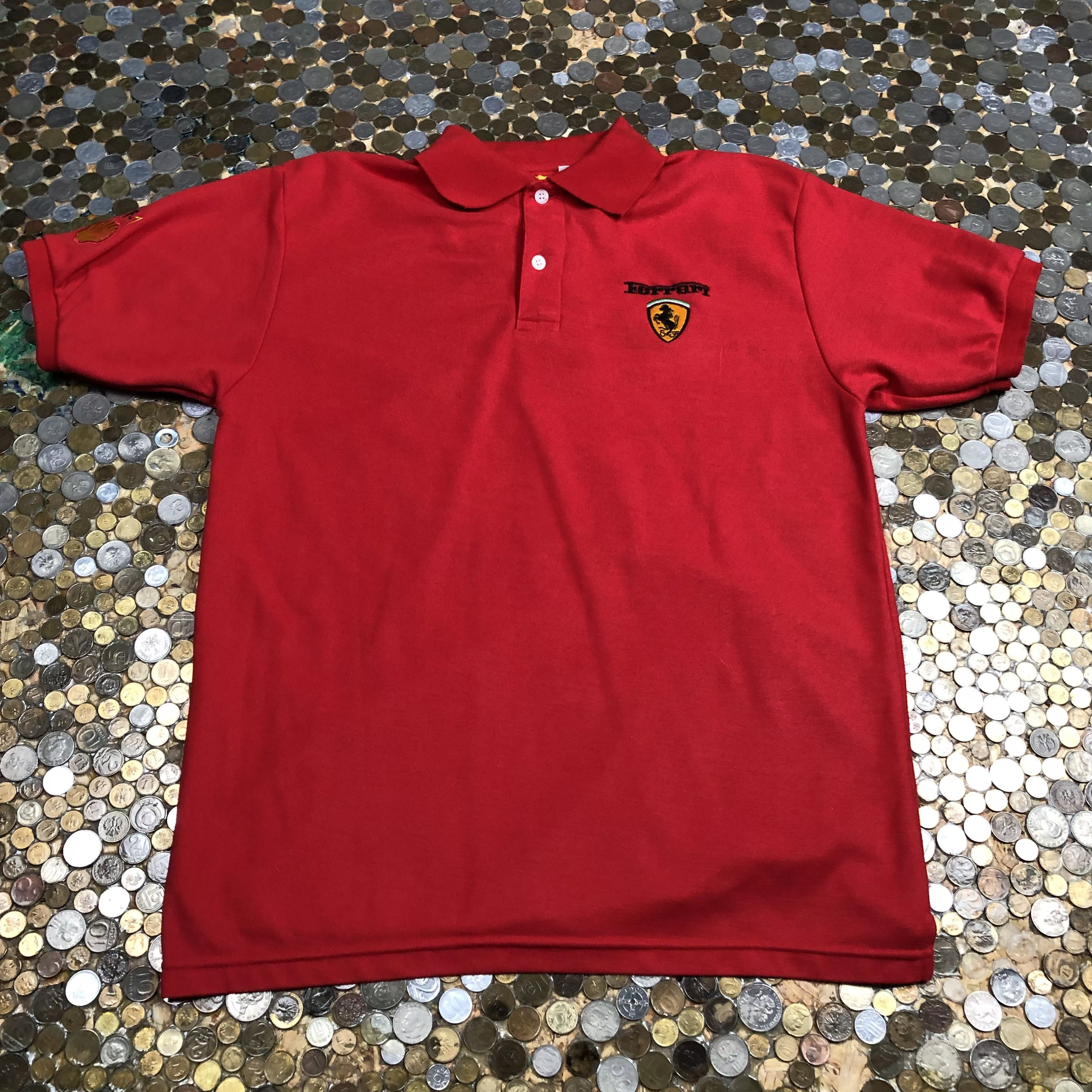 Ferrari Short Sleeve T Shirts Ferrari Ferarri 1996 Polo T-shirt Red