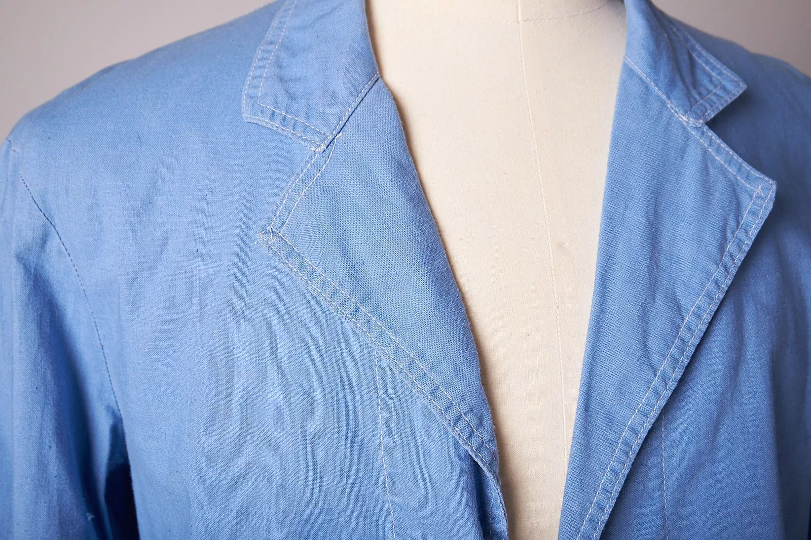 Vintage Light Jackets Vintage 1960s Light Blue Chore Jacket Shirt Workwear