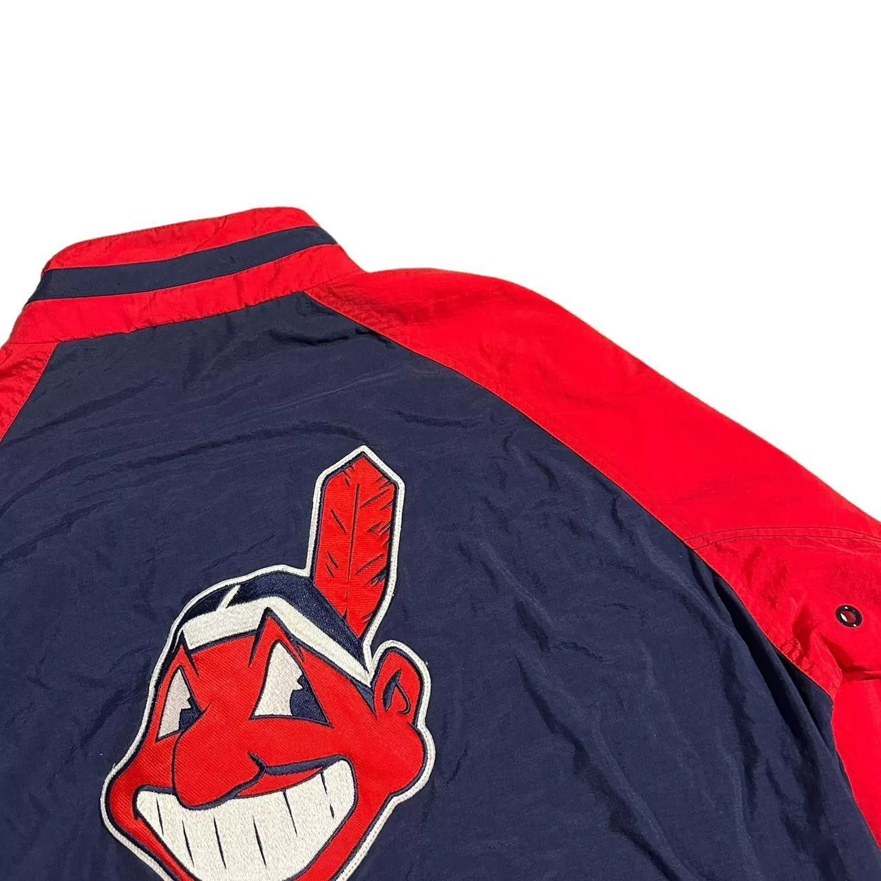 MLB Bombers MLB Vintage 90s Apex One Cleveland Indians Jacket Blue
