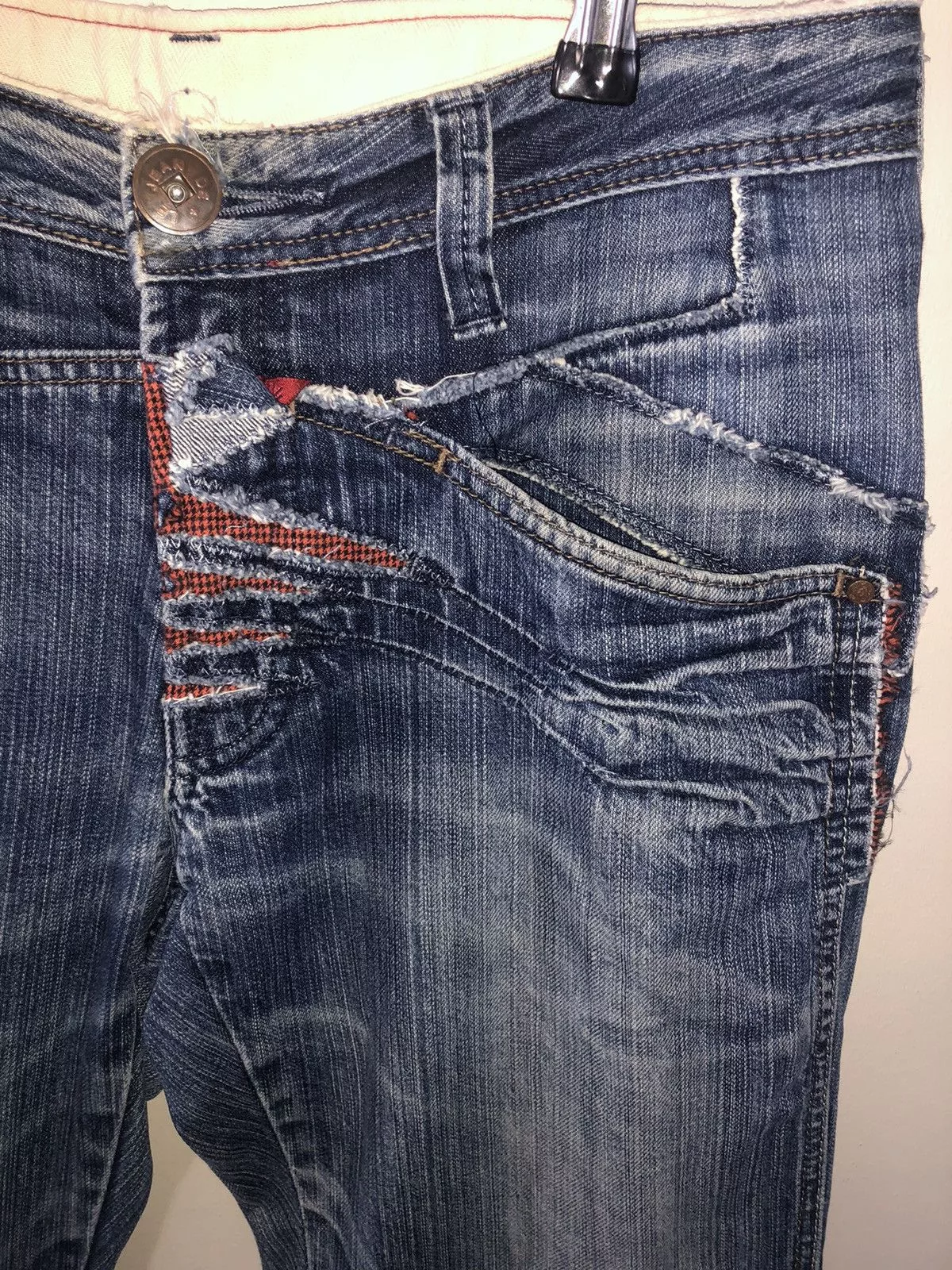 Marithe + Francois Girbaud Denim Marithe + Francois Girbaud Marithe Francois Girbaud scratch jeans Blue