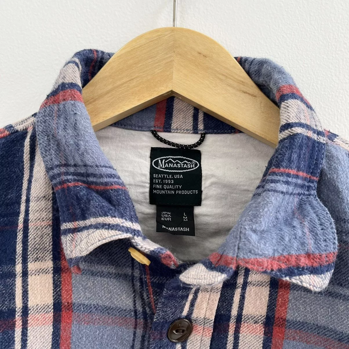Manastash Shirts Button Ups Manastash Flannel Blue