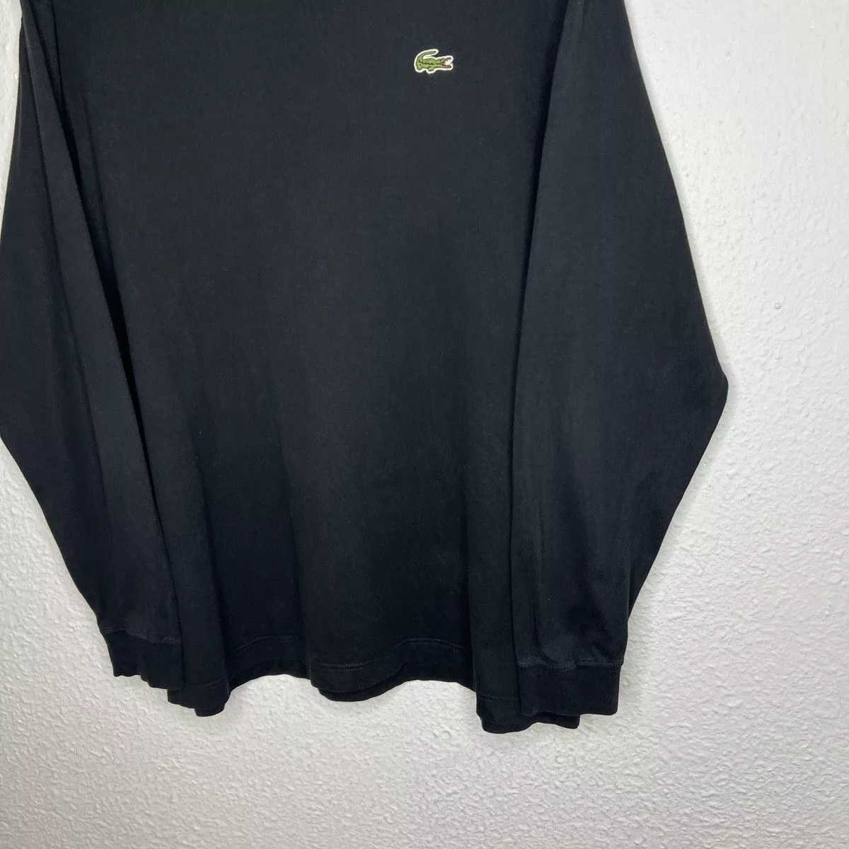 Lacoste Sweatshirts Hoodies Lacoste × Vintage Lacoste Sweatshirt Turtleneck Pull Vintage Black Logo Streetwear