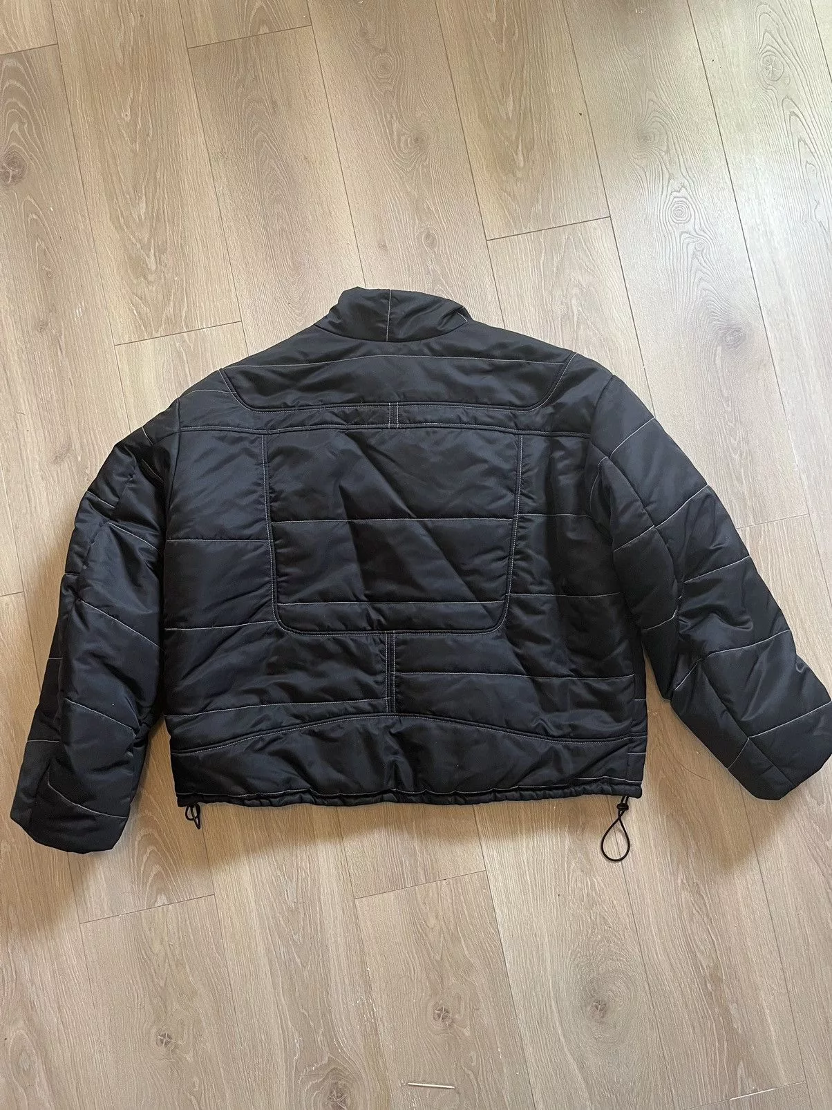 GmbH Down Jackets GmbH x Browns Harris High Neck Embroidered Puffer Jacket Black