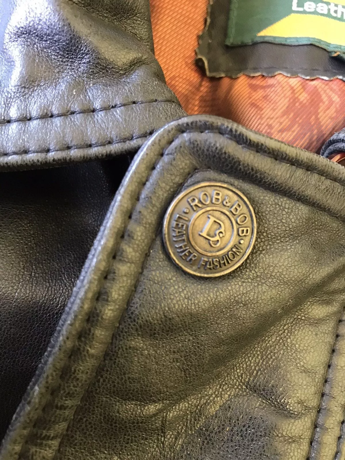 Leather Leather Jackets Leather × Vintage Rob & Bob Vintage Leather Jacket Black