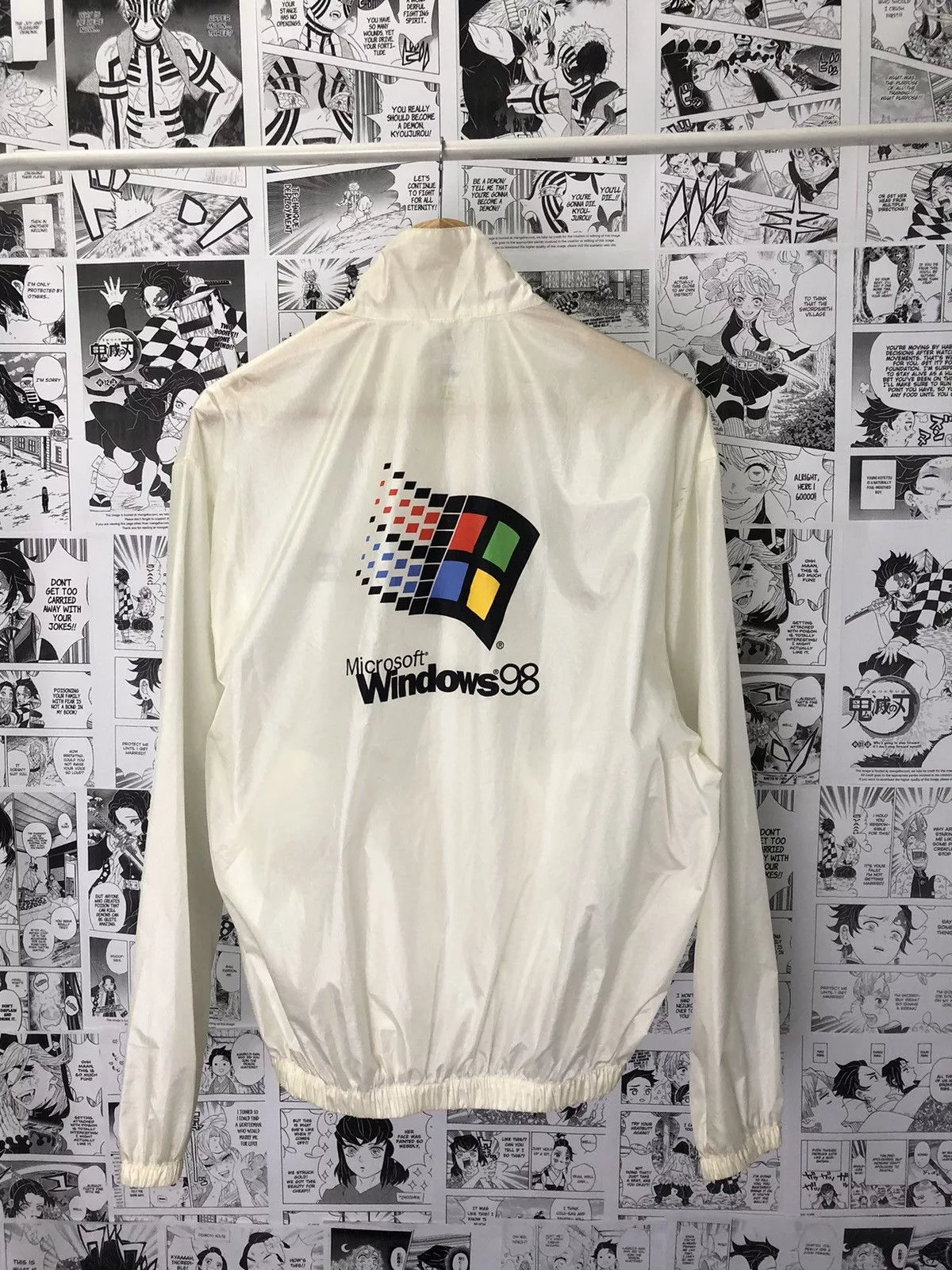 Microsoft Light Jackets Microsoft × Vintage 🔥Rare🔥Microsoft 98 Windbreaker Jacket White