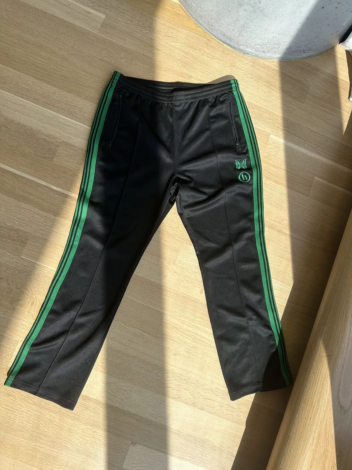 HIDDEN Sweatpants Joggers HIDDEN × Needles Black/Green Needles x Hidden Track Pants