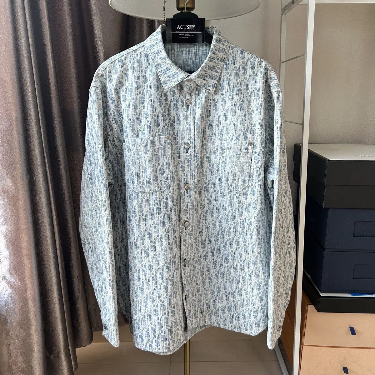 Dior Shirts Button Ups Dior oblique shirt Blue
