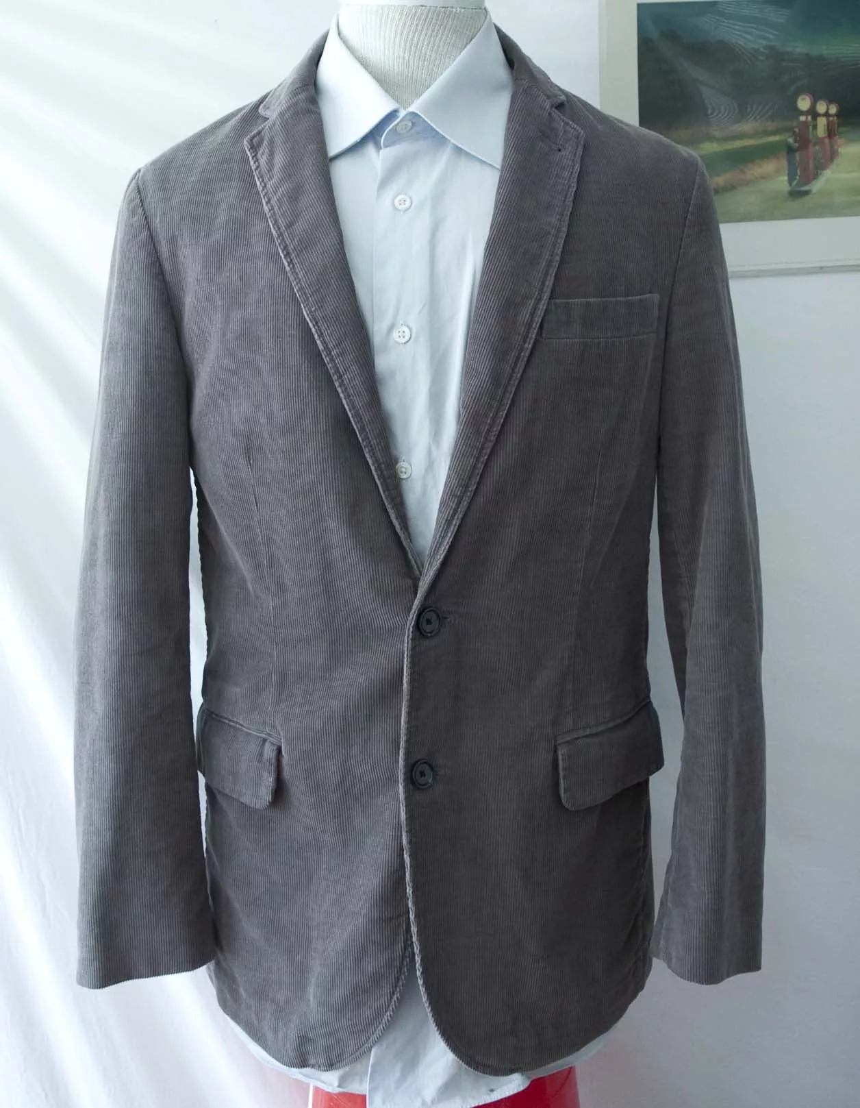 J.Crew Light Jackets J.Crew J Crew Unstructured Jacket Corduroy Size S Gray Streetwear