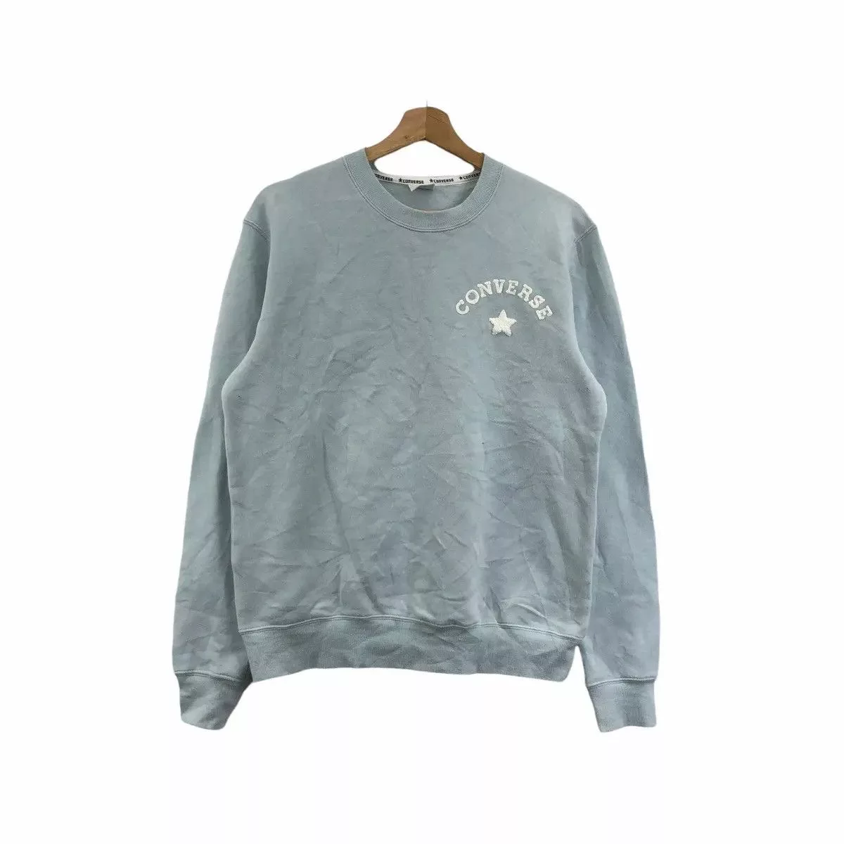 Converse Sweatshirts Vtg 90’ CONVERSE JACK PURCELL Blue Sweatshirt Sweater