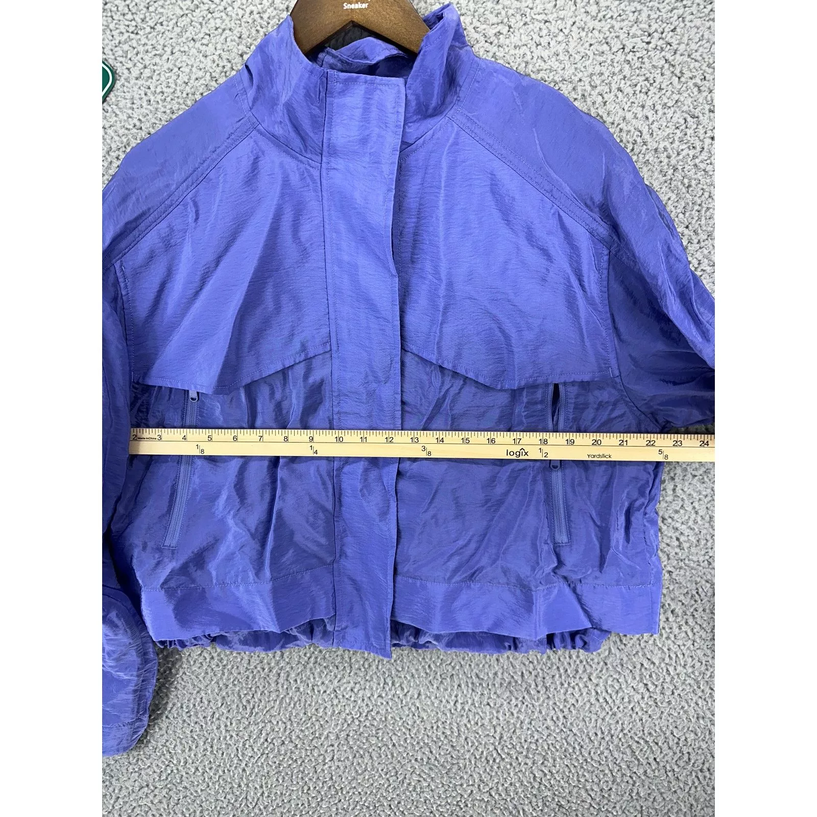Athleta Jackets Athleta Arrival Jacket Cropped Zip Up Athleisure Womens M Purple
