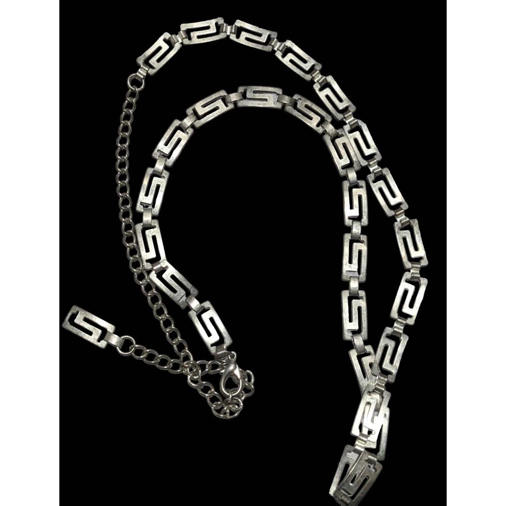 Other Necklaces Other Retro Silver Grecian Link Chain Necklace
