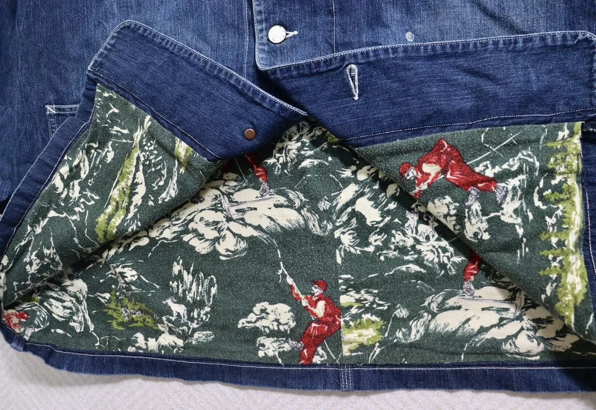 Visvim Light Jackets Visvim 20ss Spot Coverall Dry Denim Blue