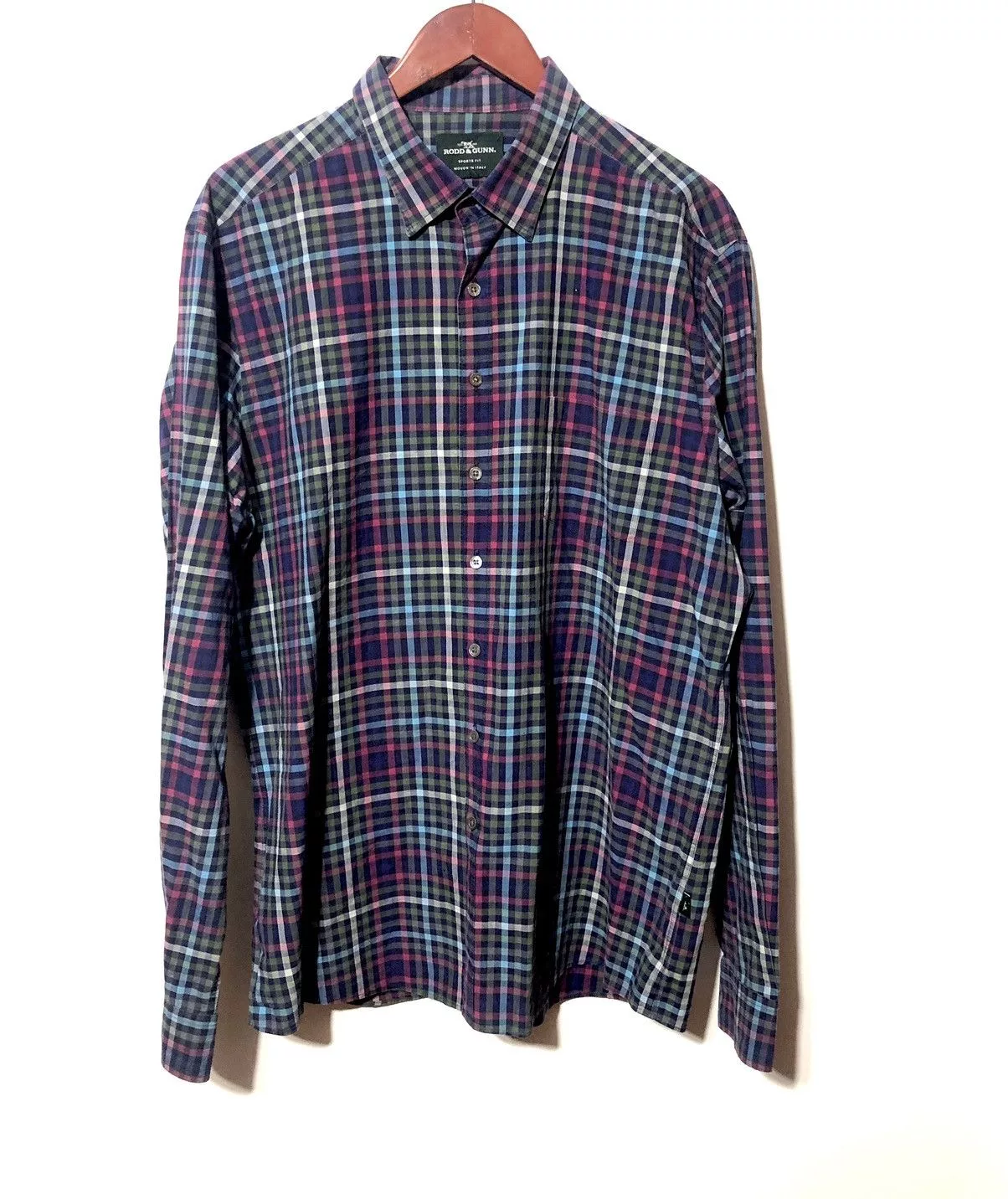 Designer Shirts Button Ups Designer × Rodd & Gunn Rood and gunn italian woven sports fit button shirt slim Blue