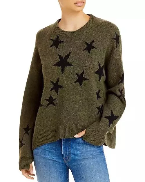 Zadig & Voltaire Sweaters Zadig & Voltaire Markus Stars Cashmere Sweater Size L Green