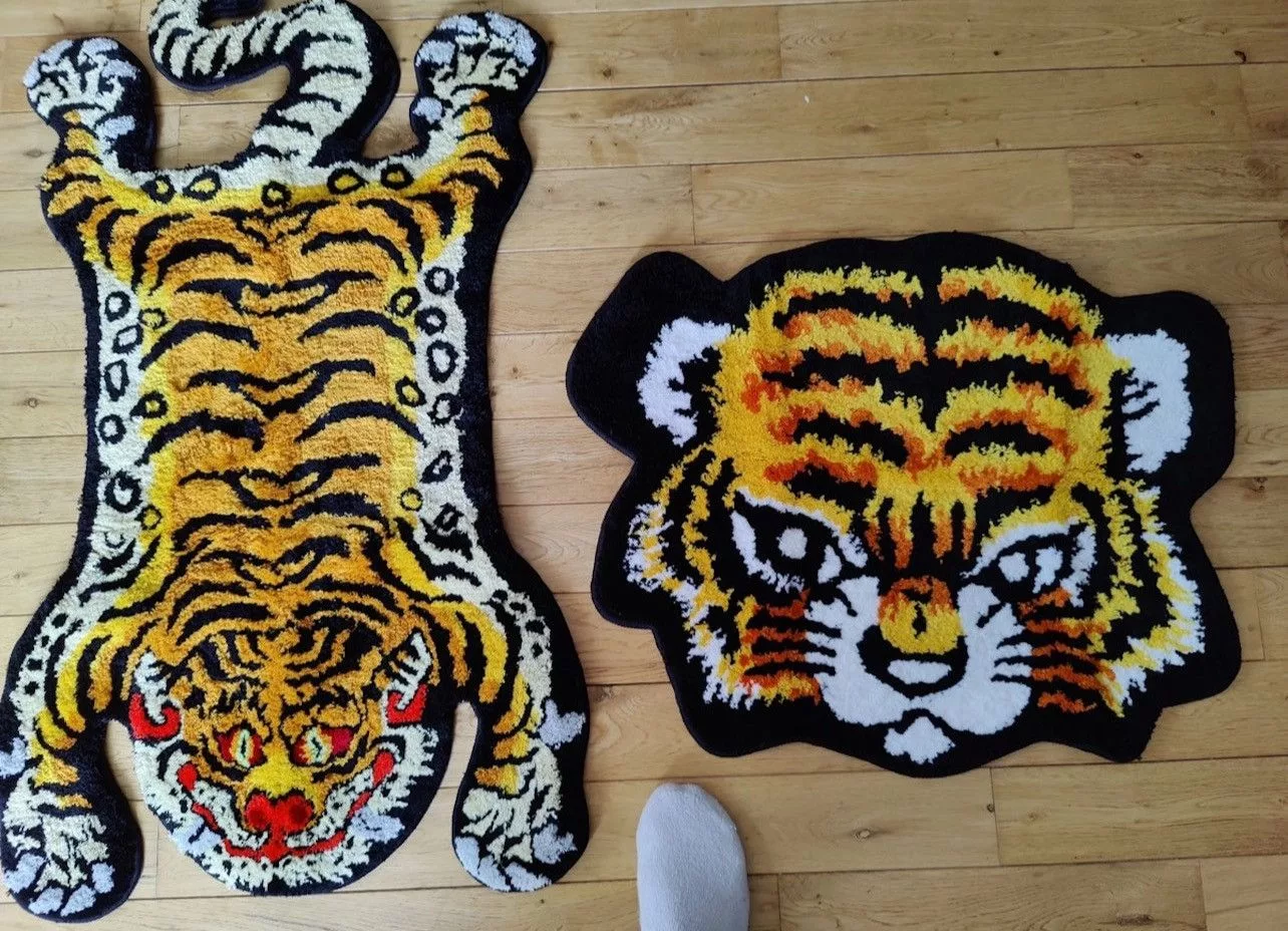 Other Miscellaneous Other 3D Tiger Shape Soft Rug Multi