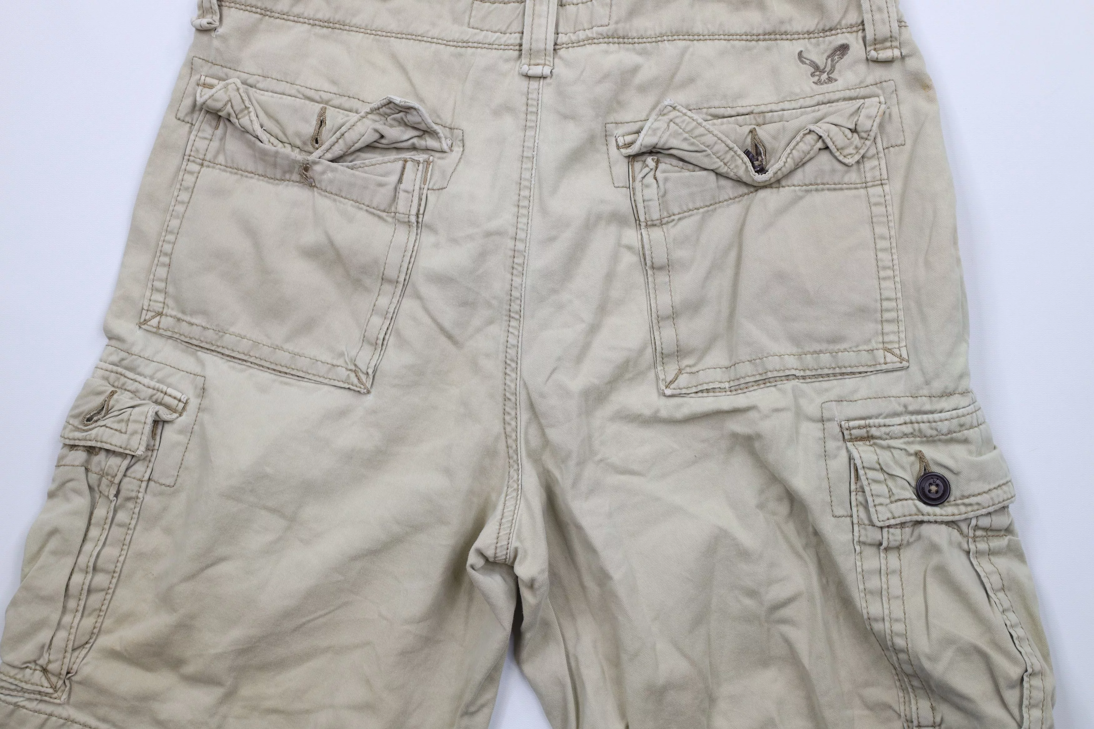 American Eagle Outfitters Shorts American Eagle Outfitters × Vintage Vintage American Eagle Outfitters Length Cargo Shorts Beige