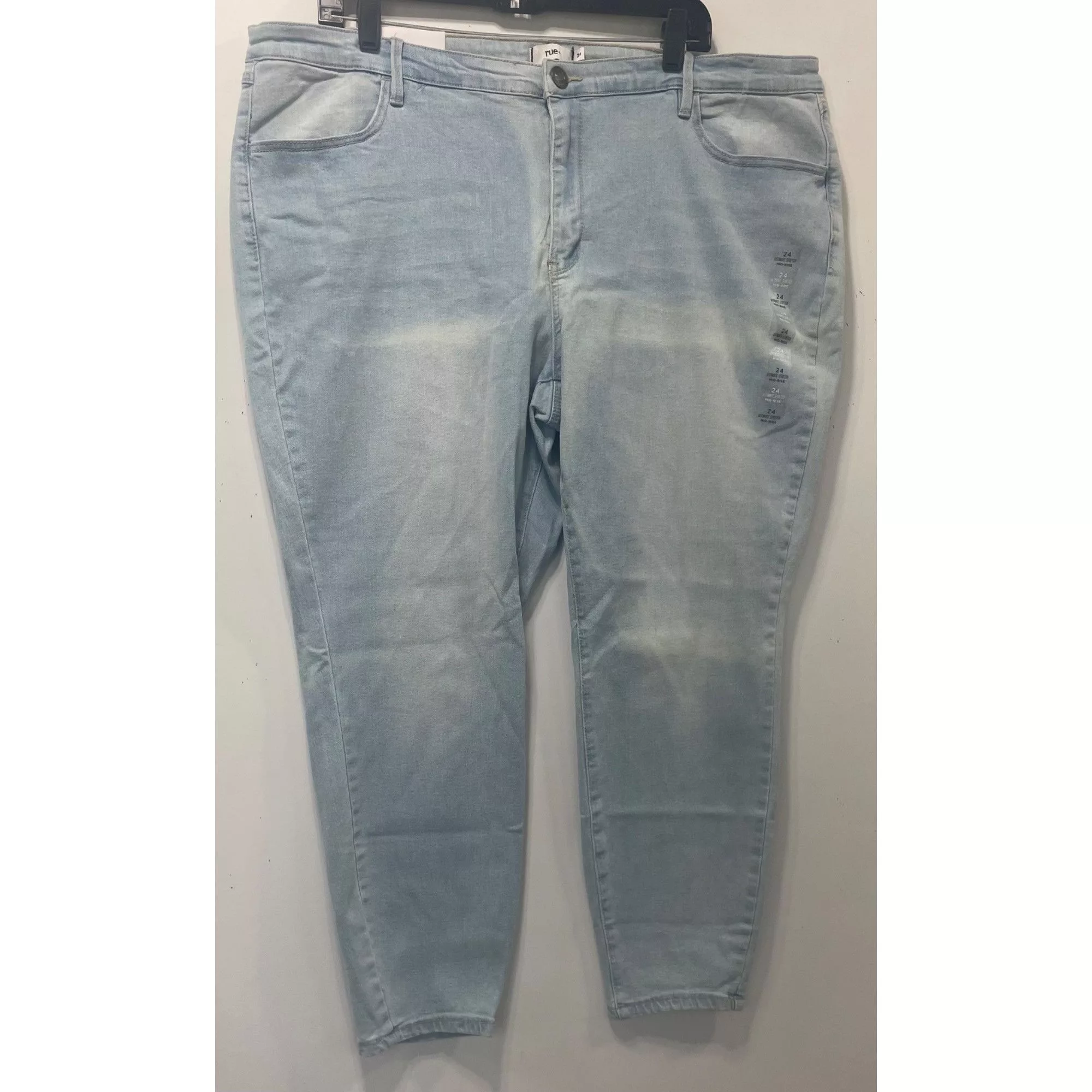 Other Jeans Other Rue + - Women's Ultimate Stretch Mid-Rise - Light Blue - 24