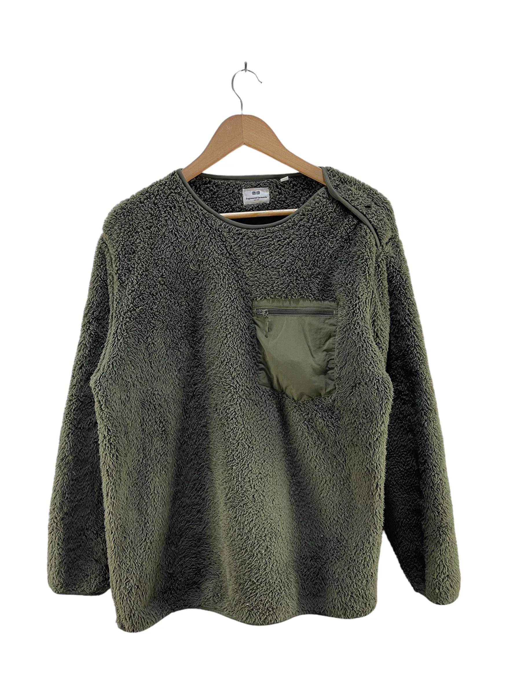 Engineered Garments Sweatshirts Hoodies Engineered Garments × Uniqlo Engineered Garments New York Uniqlo Fleece Sweatshirt Green