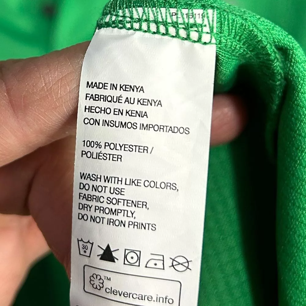 Izod Polos Izod Golf Green Half Button Polo Shirt Large