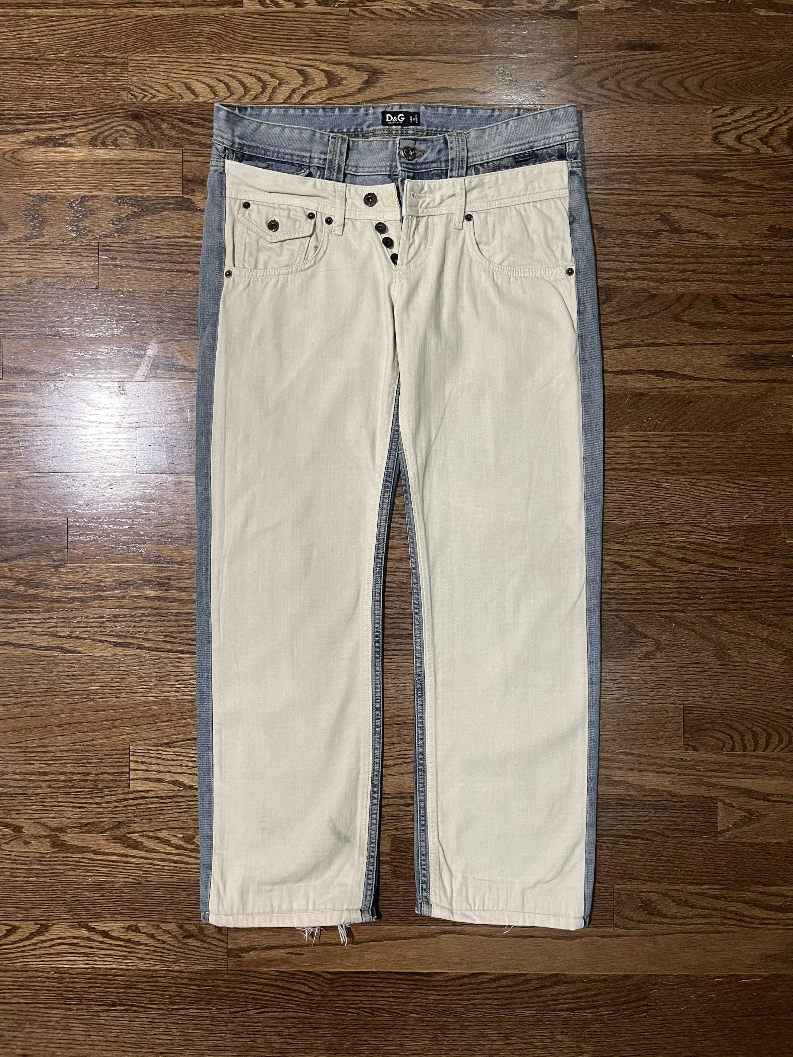 Dolce & Gabbana Denim Dolce & Gabbana Undone Double Layered Jeans Multi