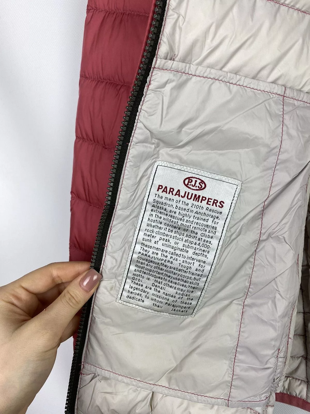 Parajumpers Down Jackets Parajumpers Super Light Weight ladies down jacket size Xl Pink Luxury