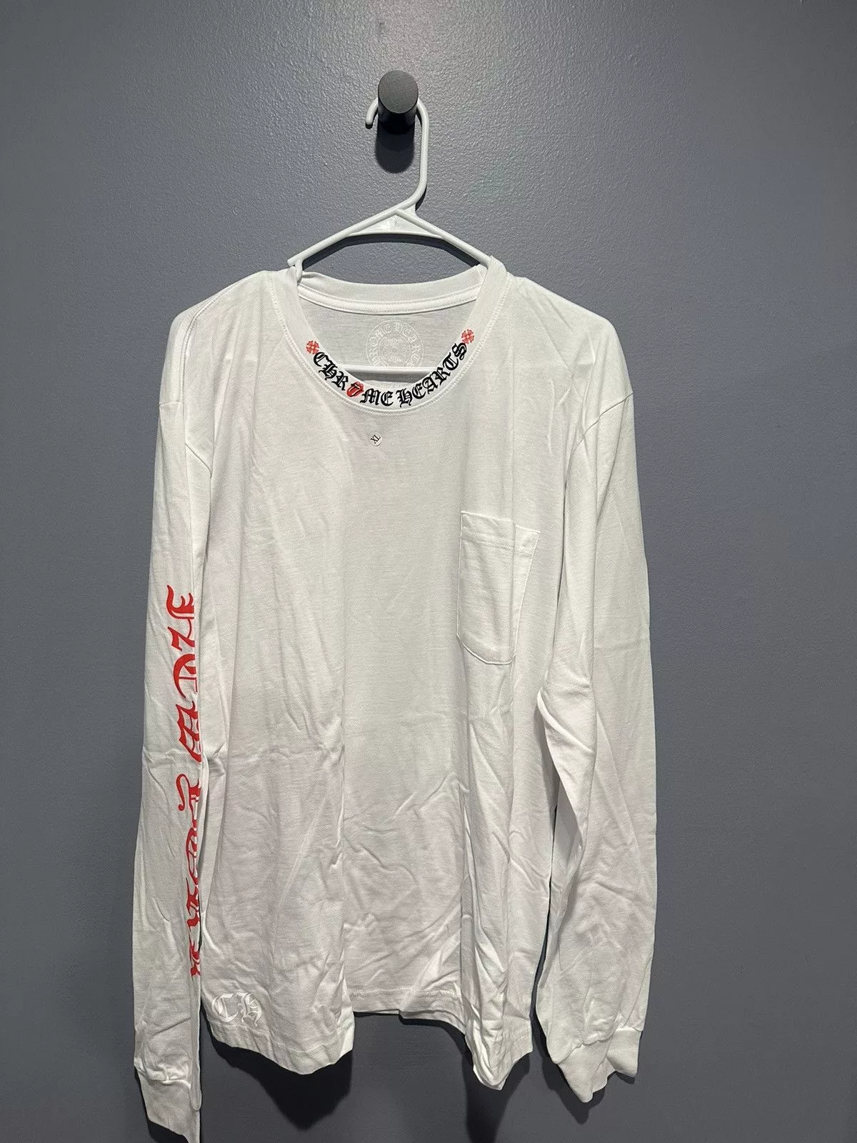 Chrome Hearts Long Sleeve T Shirts Chrome hearts Rolling Stones exclusive long sleeve White