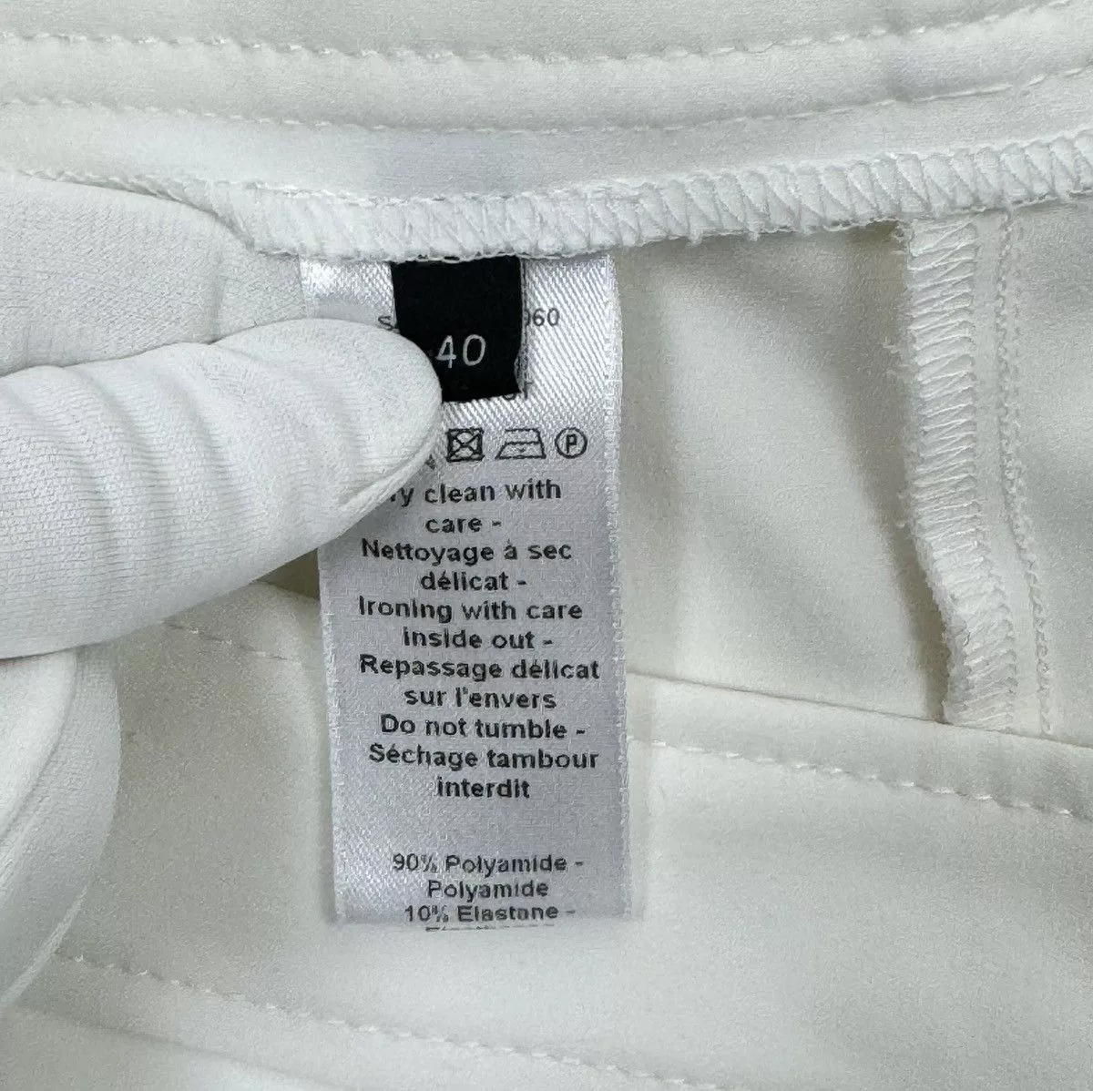 Joseph Pants Joseph White Biker Pants Polyamide size 40