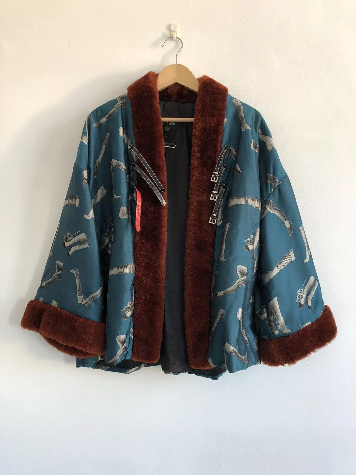 Jean Paul Gaultier Heavy Coats Jean Paul Gaultier aw 92 french cancan kimono coat Blue
