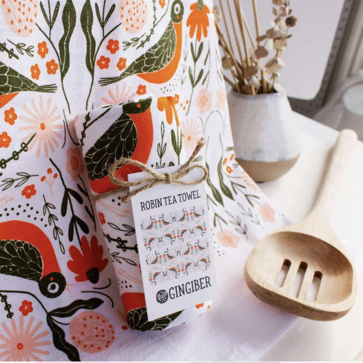 Robin Tea Towel