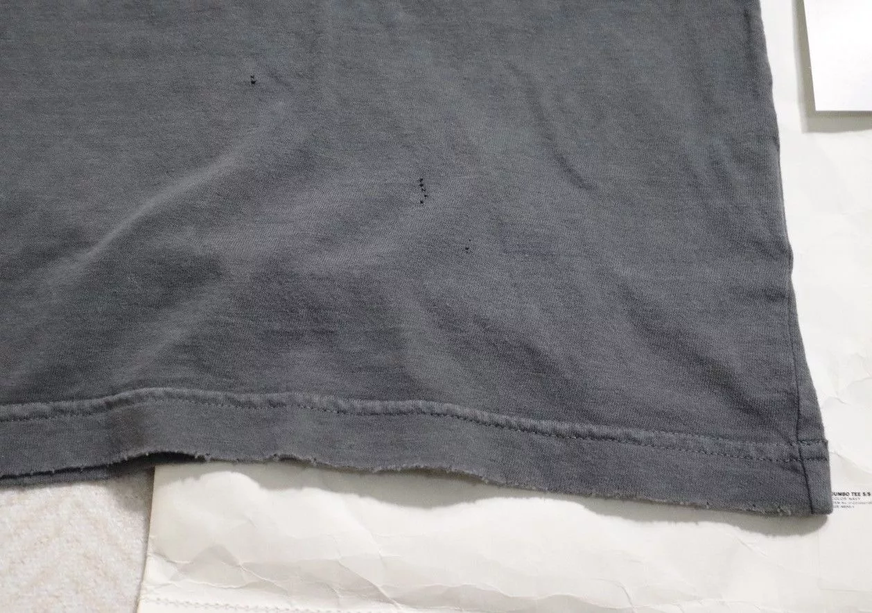 Visvim Short Sleeve T Shirts Visvim 22aw Jumbo Tee Crash，size5 Black