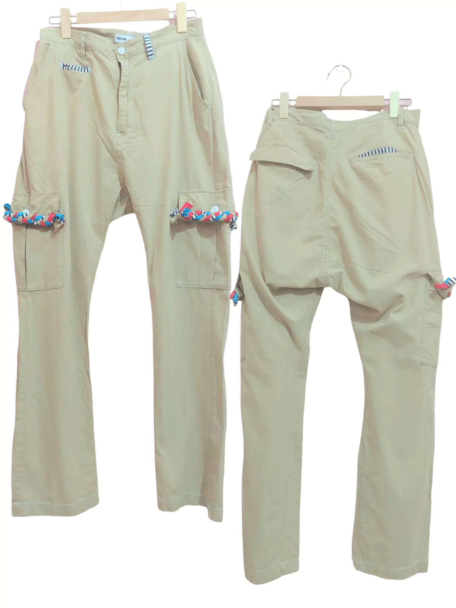 Issey Miyake Sweatpants Joggers Issey Miyake × Japanese Brand × Ne-Net Ne-Net Lightweight Thin Cotton High Rise by Issey Miyake Pink