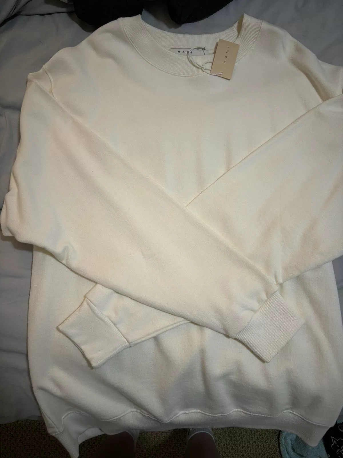 MNML Sweatshirts Hoodies MNML Cream Crewneck White
