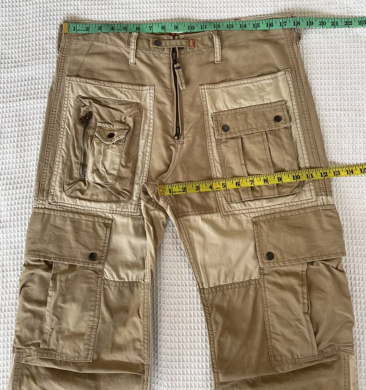 Buzz Rickson's Casual Pants Buzz Rickson's Vintage90s🔥AVIREX✖️EQUIPMENT🔥Patchworks Pocket Cargo Pants Beige Avant-Garde