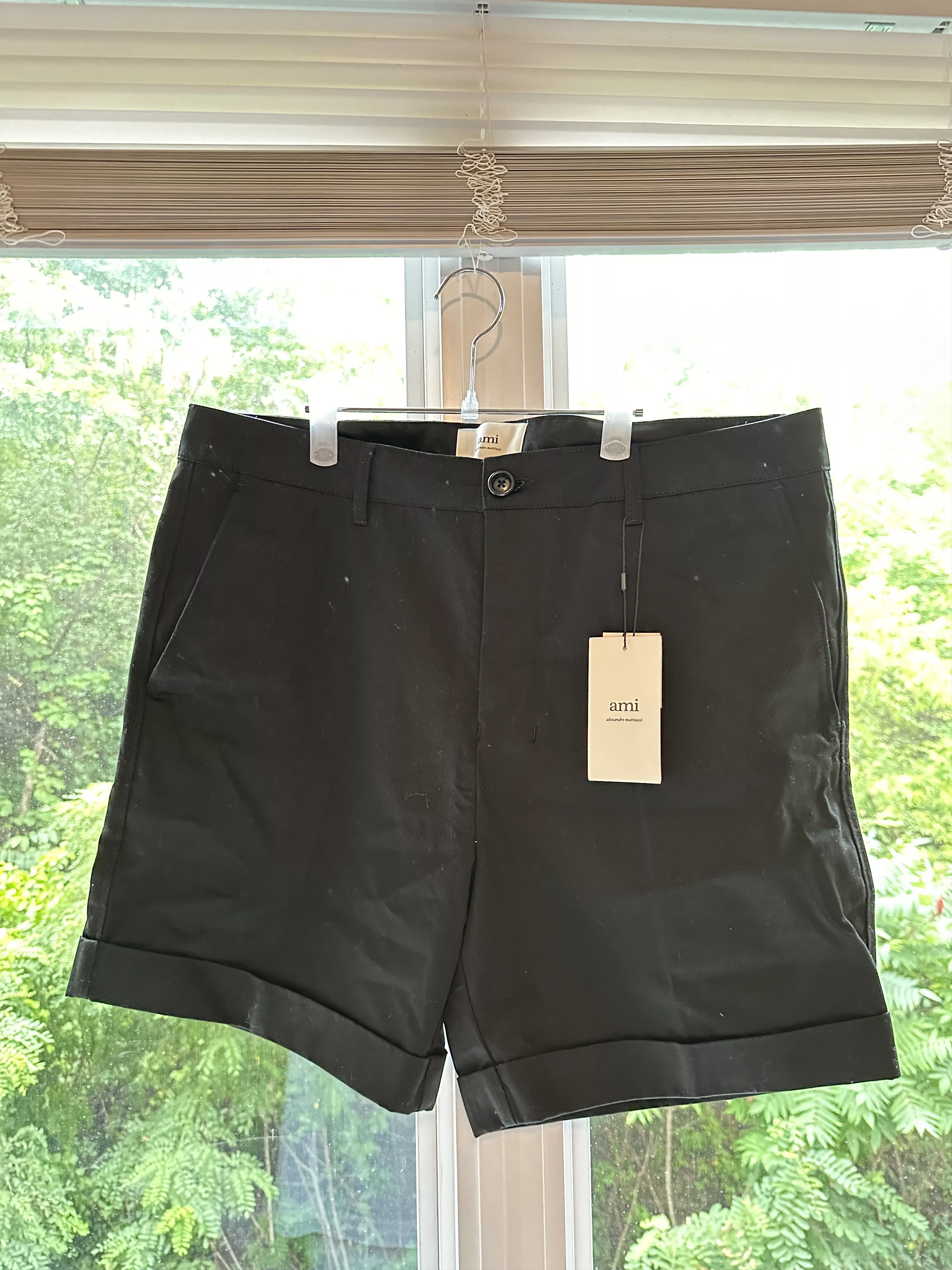 AMI Shorts Ami Paris Black Shorts