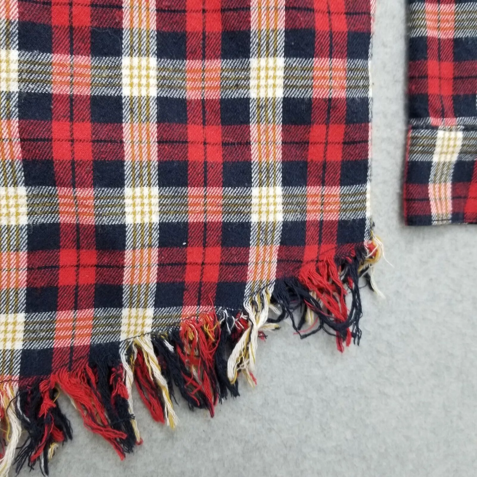 Other Button Ups Other Entro Shirt Womens Small Plaid Flannel Button Up Pockets Red