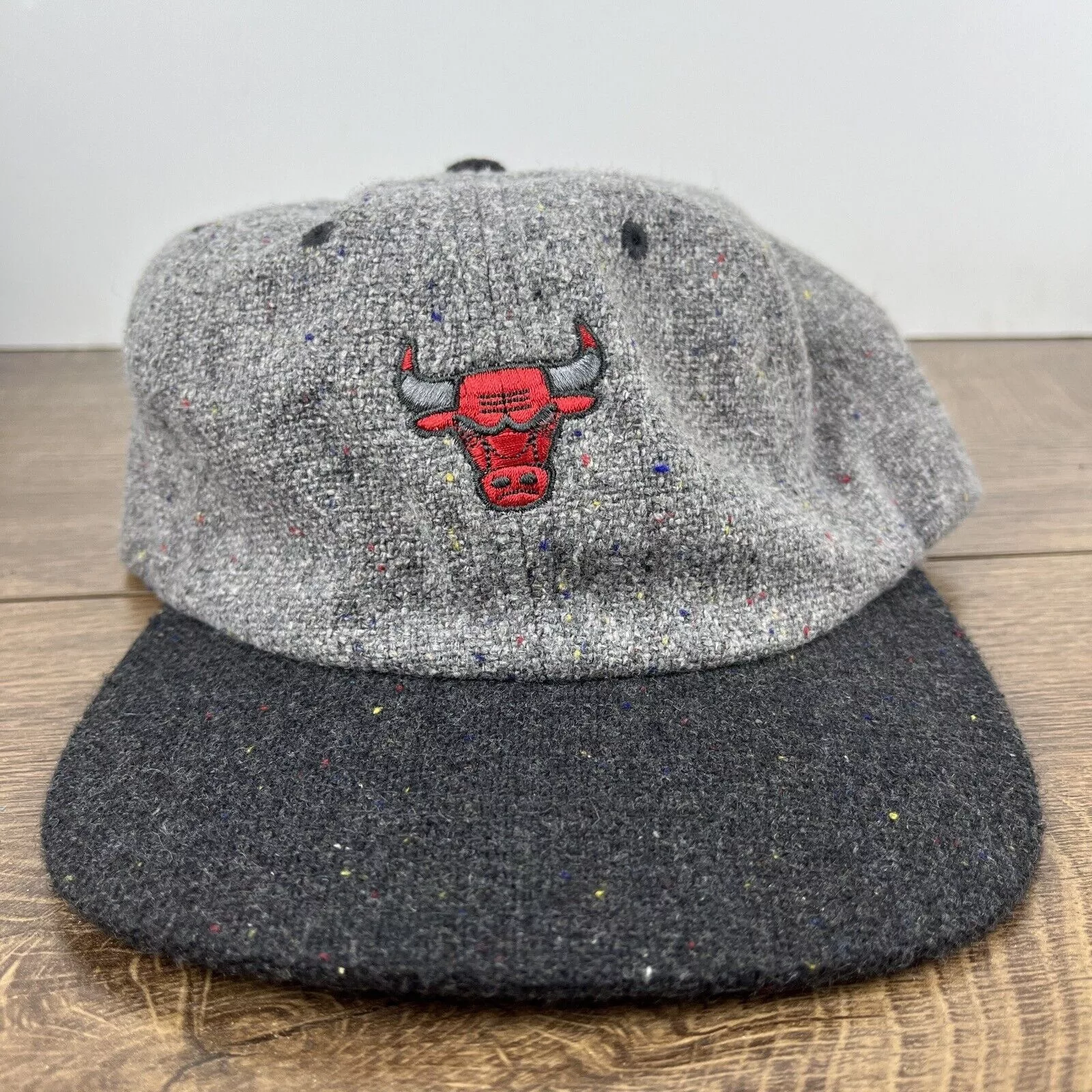 Mitchell & Ness Hats Chicago Bulls Hat Mitchell & Ness Gray Hat Adjustable Adult