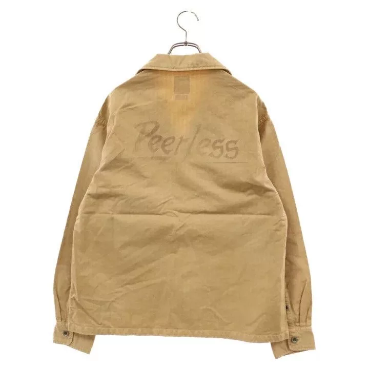Visvim Light Jackets VISVIM 21AW DOMAIN L/S DMGD JACKET COAT PEERLESS Beige